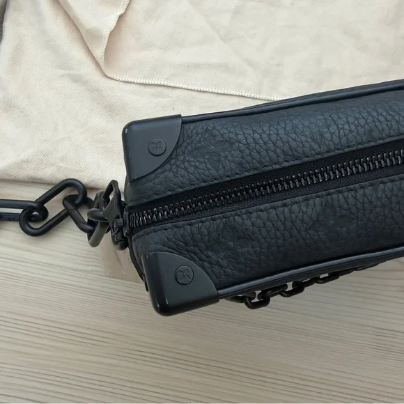 Louis Vuitton Mini Soft Trunk Monogram Taurillon Leather Black Crossbody Bag - Picture 9 of 16